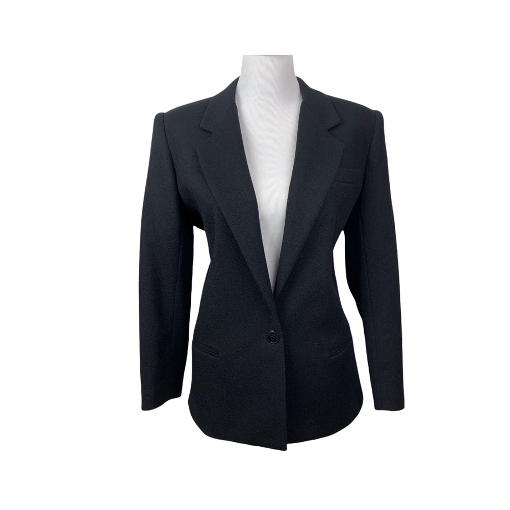 CROSS COUNTRY FASHION Women Blazer Wool Jacket Black Size10